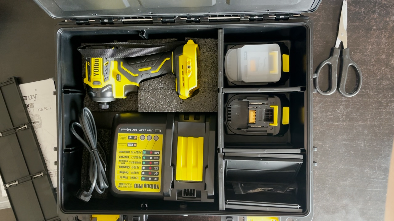 Amazon | YOIbuy PRO インパクトドライバー 充電式 18V 互換